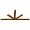 Ekena Millwork Saratoga Timber Gable Bracket, Western Red Cedar, 108"W x 49"H x 3 1/2"D x 5 1/2"F, 11/12 Pitch GBW108X49X0406SAR00SWR - alternate 2